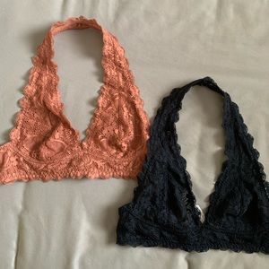 Free People Halter Bralette Bundle